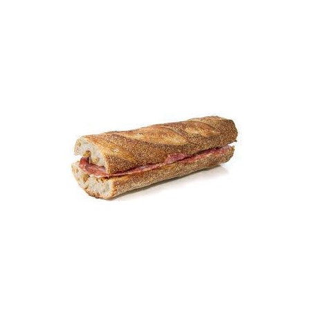 Sandwich salami baguette